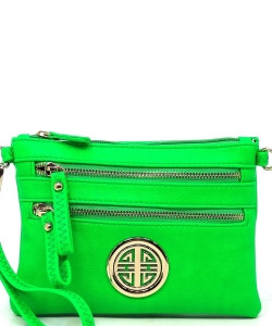 Fashion Logo Clutch Crossbody Bag WU001L NEON GREEN
